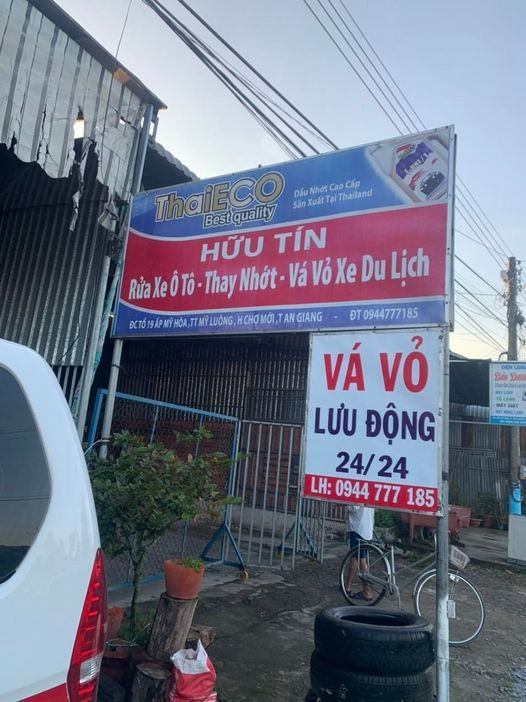 Vá vỏ lưu động Mỹ Luông Chợ mới An Giang 24/24